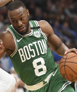 Kemba Walker and the Celtics are listed as short home favorites against the Jazz.