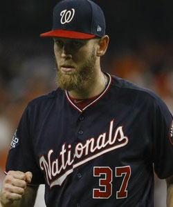 Stephen Strasburg and the Nationals look to defend their World Series title.