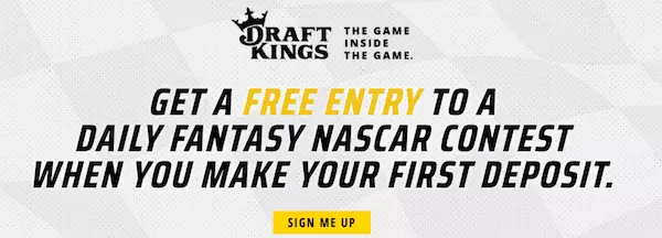 Draftkings free entry for daily nascar contest