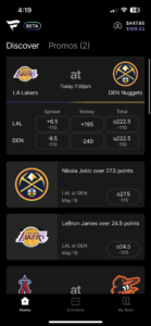 Fanatics Sportsbook app screenshot